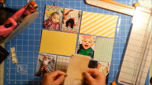 Scrapbook pocket page process video "4 months" смотреть онлайн