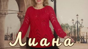 Лиана. Ажурный джемпер с круглой кокеткой.