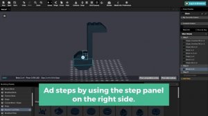 How to ad steps in Stud.io before exporting to BriXtar 3D