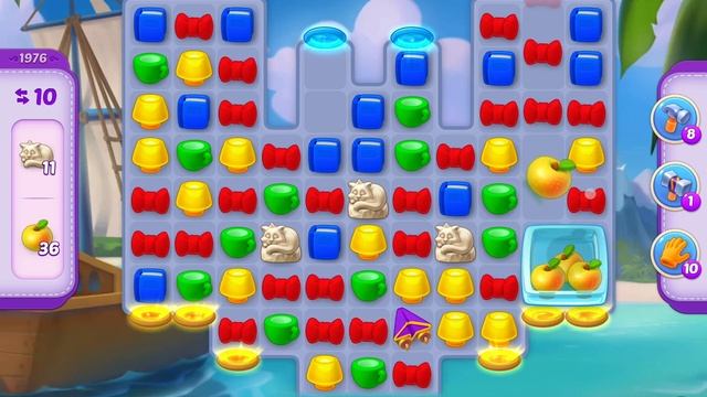 HomeScapes Level 1976 No Boosters (18 Moves)