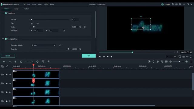 how to make neon character intro from filmora 9 смотреть онлайн
