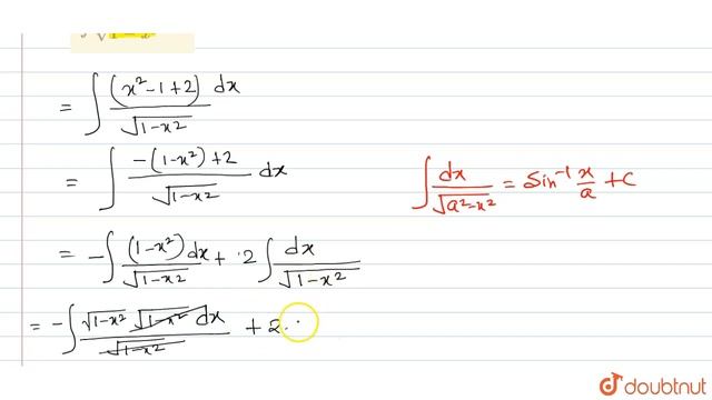 `int(x^(2)+1)/(sqrt(1-x^(2)))dx` смотреть онлайн