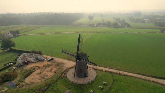 DJI Air 2S 4k D-log 10 Bit .molen van stokkum, the windmill of Stokkum смотреть онлайн