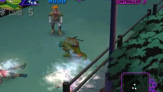TMNT game 2003 Area 1 April's Antique Shop Leonardo Gameplay смотреть онлайн