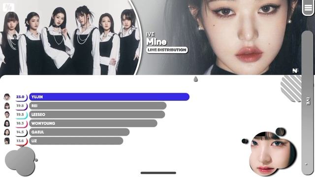 IVE - 'Mine' (Line Distribution Color Coded) @nawaii_k смотреть онлайн