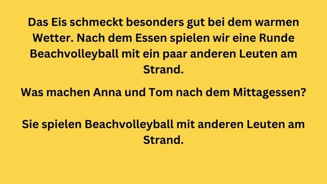 Deutsch lernen | Deutsch A1 - A2 | Am Strand | German for beginners смотреть онлайн