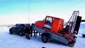 Аэролодка Хариус, первое испытание на Конде.