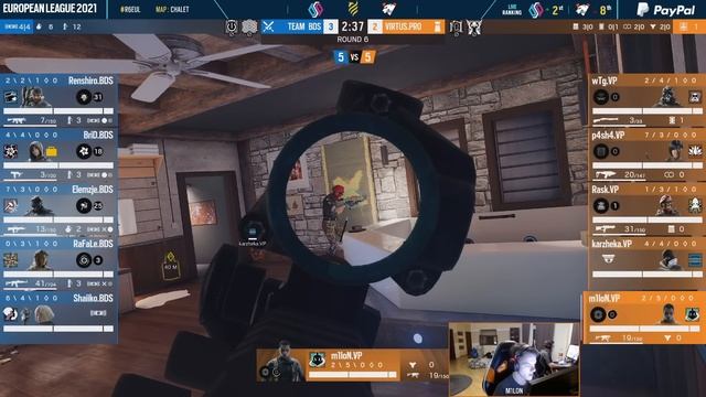 BDS vs VP @Chalet | European League 2021 Playday 2 | BDS Esport vs Virtus.pro смотреть онлайн