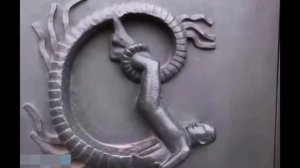 Рептилии в парке скульптур.