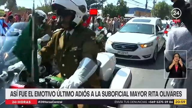 Así fue el emotivo último adiós a la suboficial mayor Rita Olivares | 24 Horas TVN Chile смотреть онлайн