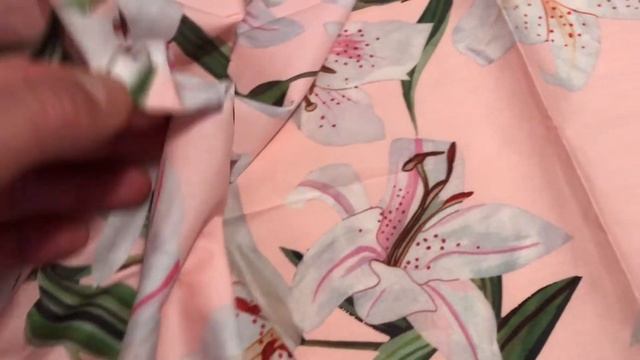 Italian Designer 100%Cotton Lily Print смотреть онлайн