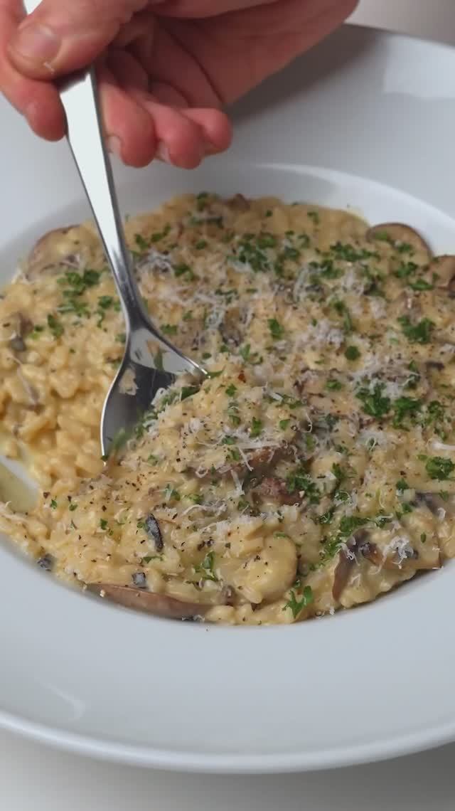 🍄 РИЗОТТО С ТРЕМЯ ВИДАМИ ГРИБОВ И ТРЮФЕЛЕМ