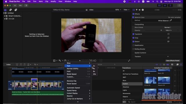 Как ускорить или замедлить видео в Final Cut Pro | How to Speed Up or Slow Down Clips in FCPX смотреть онлайн