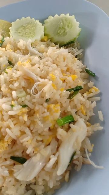 Crab Fried Rice ข้าวผัดปู The best Thailand food (Asian food) #Shorts смотреть онлайн