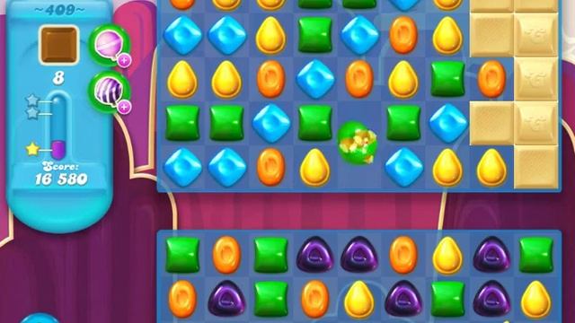 Candy Crash Soda Saga level 409 No Boosters Solved смотреть онлайн