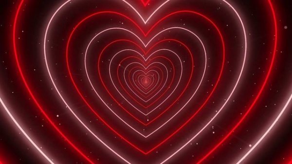 Heart Wallpaper Video❤️Neon Heart Tunnel Loop│Amazing Backgrounds сердечки фон,фон сердечки