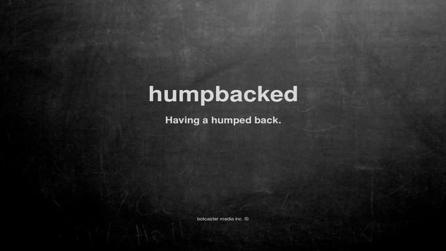 What does humpbacked mean смотреть онлайн