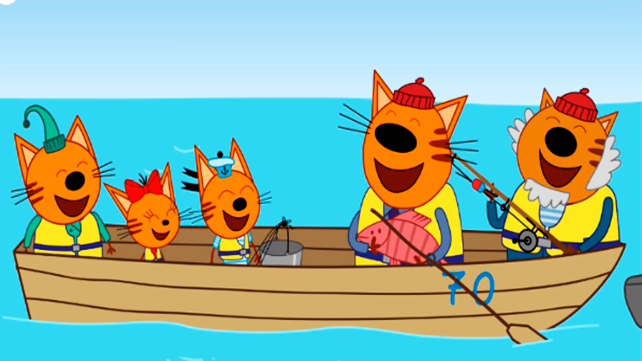 Три Котика 🐶 - Развивающий мультик для детей - Пазл два кота и кошечка (0+) смотреть онлайн