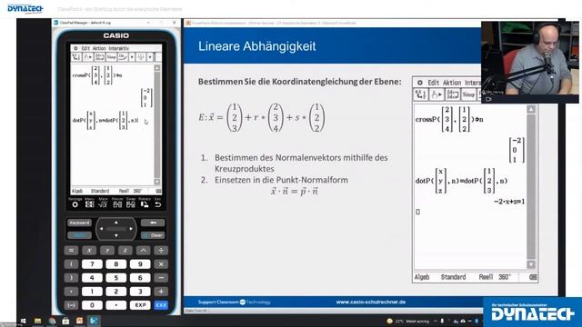 Casio ClassPad II - ein Streifzug durch die analytische Geometrie | Online-Seminar смотреть онлайн