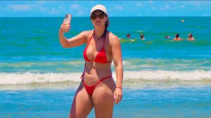 4K UHD Девушки На Пляже в Бикини. Голы на пляже. БАЛЬНЕАРИУ КАМБОРИУ, БРАЗИЛИЯ 2025