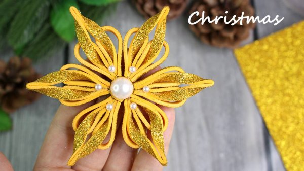 Super Christmas Snowflake  Новогодняя Идея 2025 год  Снежинка на Новый год