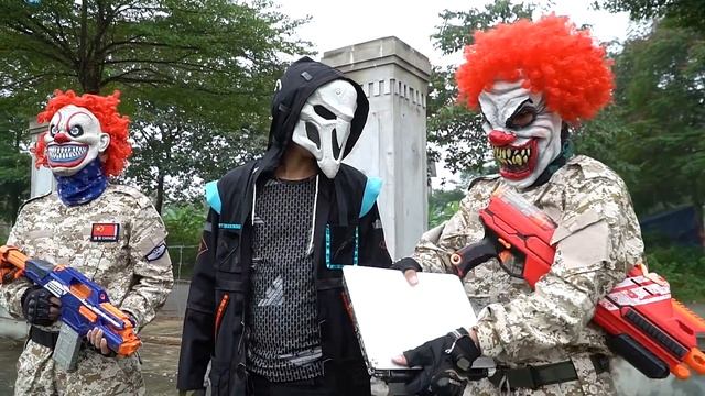 LTT Films : SQUAD S.E.A.L X Nerf Guns Fight Crime Group Black Man Mask MEGA Mastodon смотреть онлайн