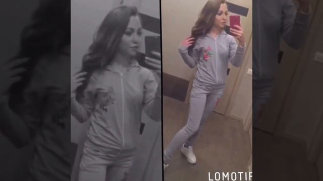 Купить спортивный костюм Flower с капюшоном смотреть онлайн