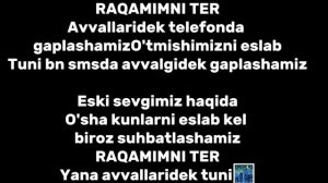 YAGZON "RAQAMIMNI TER"TEKST   ЯГЗОН "РАКАМИМНИ ТЕР" ТЕКСТ #yagzon