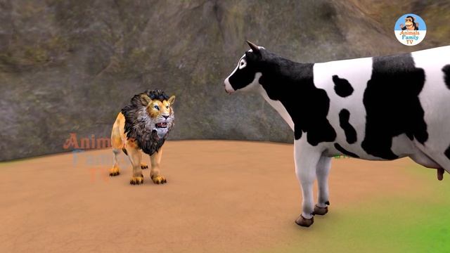 The Lion vs Clever Fox | Animal Family | Fox Escape | Funny Animals 3D Cartoon Stories in English смотреть онлайн
