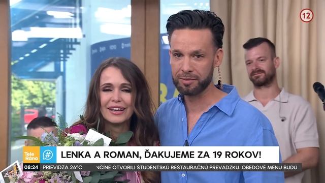 Lenka Šóošová a Roman Juraško - ďakujeme! | Teleráno смотреть онлайн