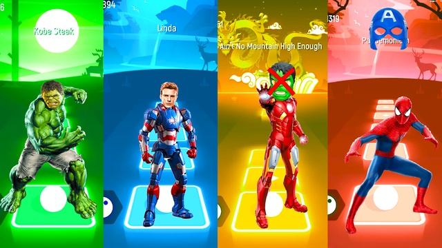 ALIEN DANCE GREEN 🆚 BLUE 🆚 YELLOW 🆚 RED 🆚 PURPLE | Tiles Hop EDM Rush! смотреть онлайн