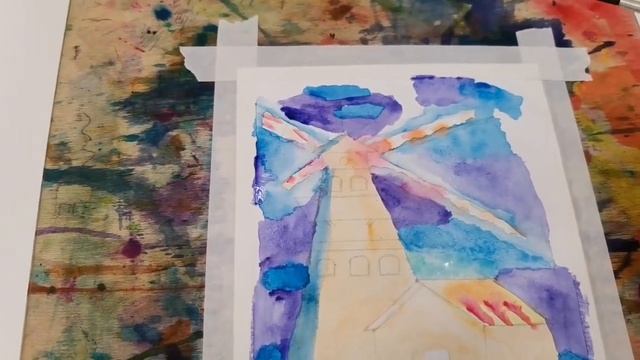Рисование акварелью. Арттерапия. Видео 3 смотреть онлайн