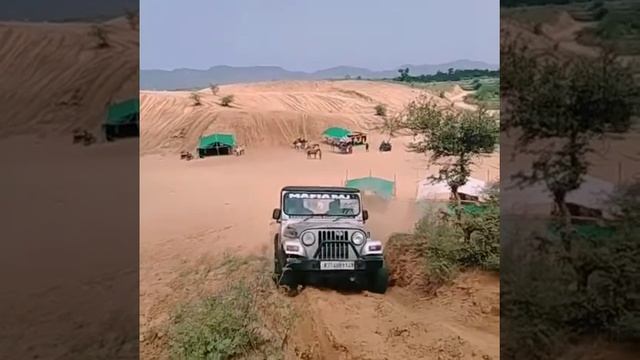 Mafia Raaj camel safari Jeep Safari Thar riding desert area Mahindra power test old model смотреть онлайн