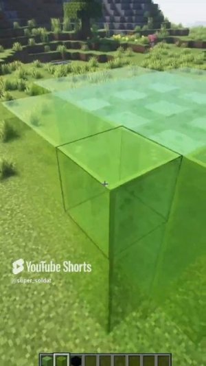 Слайм в маинкрафт #майнкрафт #minecraft #minecraftbuilding