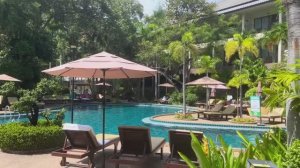 Паттайя. Большой обзор территории отеля The Green Park Resort.