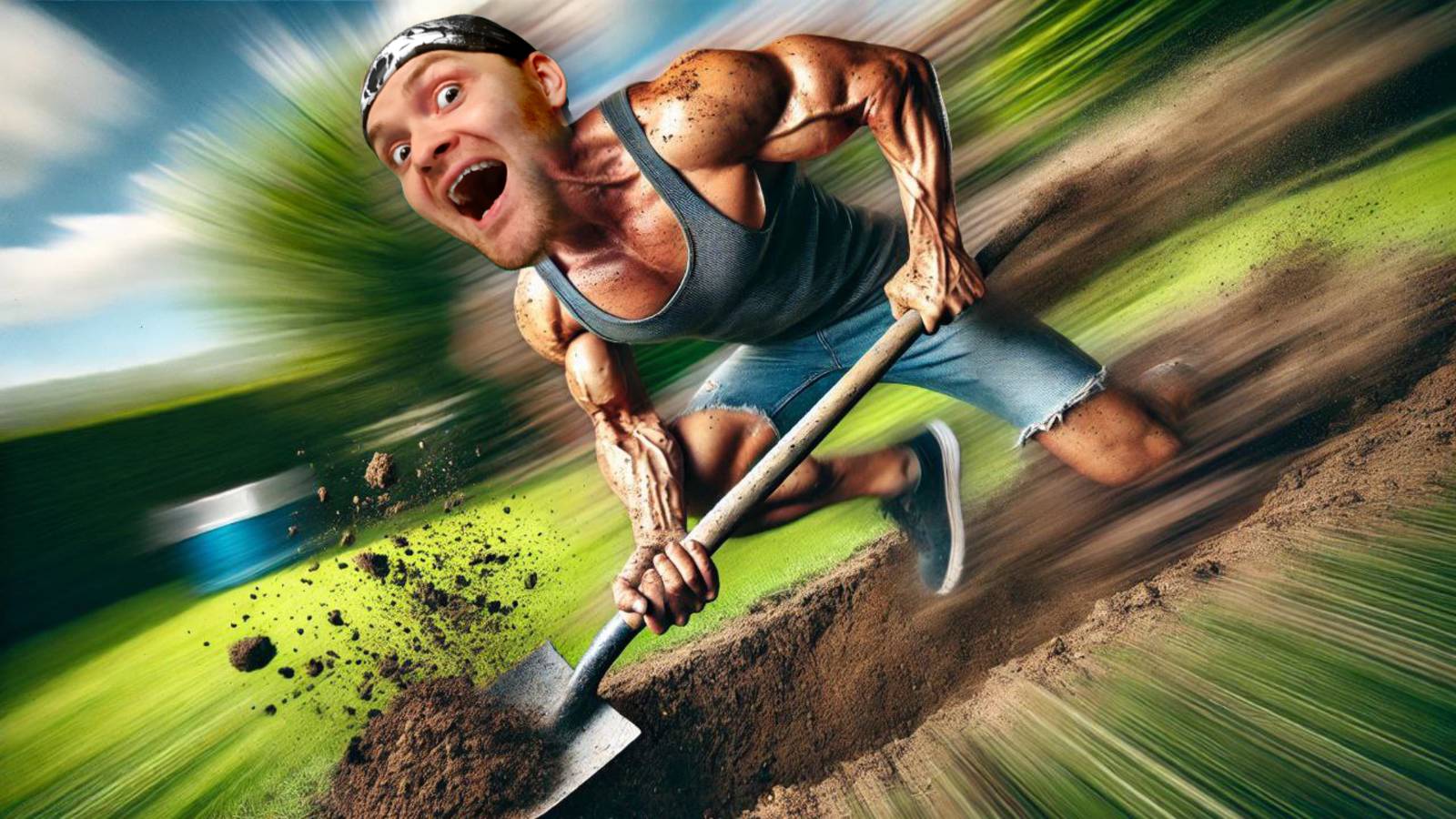 Игра о том, как выкопать яму. Но на скорость смотреть онлайн