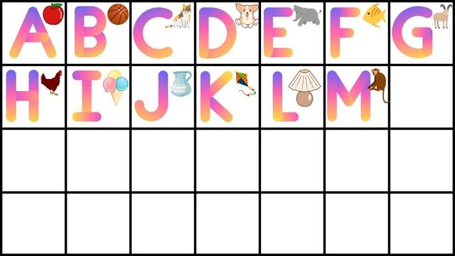 Alphabets from A for Apple to Z for Zebra. смотреть онлайн