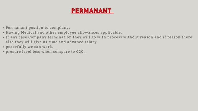 C2C vs C2H vs Permanent Role|#viral #jobs @Unix-BackbenchAdmin #tech #laidoff #information #live смотреть онлайн