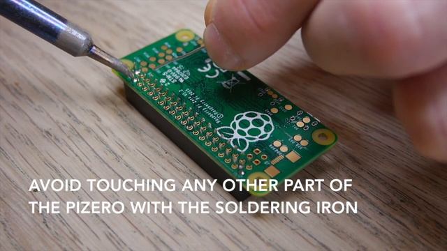 Soldering a PiZero смотреть онлайн