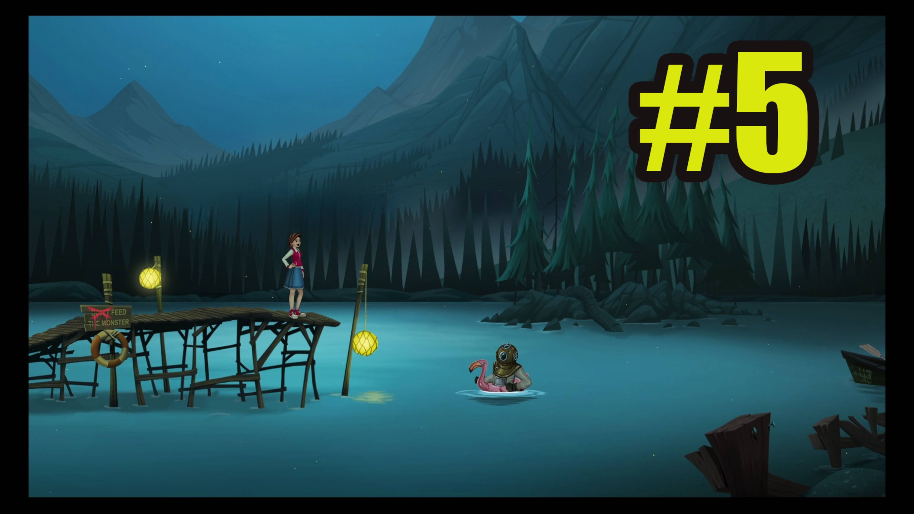 3 Minutes to Midnight - A Comedy Graphic Adventure прохождение на русском #5 ключи от плотины смотреть онлайн