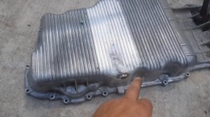 Сварка алюминиевого поддона -- к0сяк от GM в поддонной пробке , демонтаж\отмывка\установка .