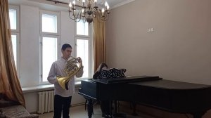 В.А. Моцарт. Концерт№3 часть1. Марат Бареев (валторна) 7кл ССМШ при КГК. Преподаватель Д.В.Бабинцев
