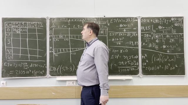 Определение перемещений методом начальных параметров. Часть 3
(Определение перемещений в сечениях) смотреть онлайн