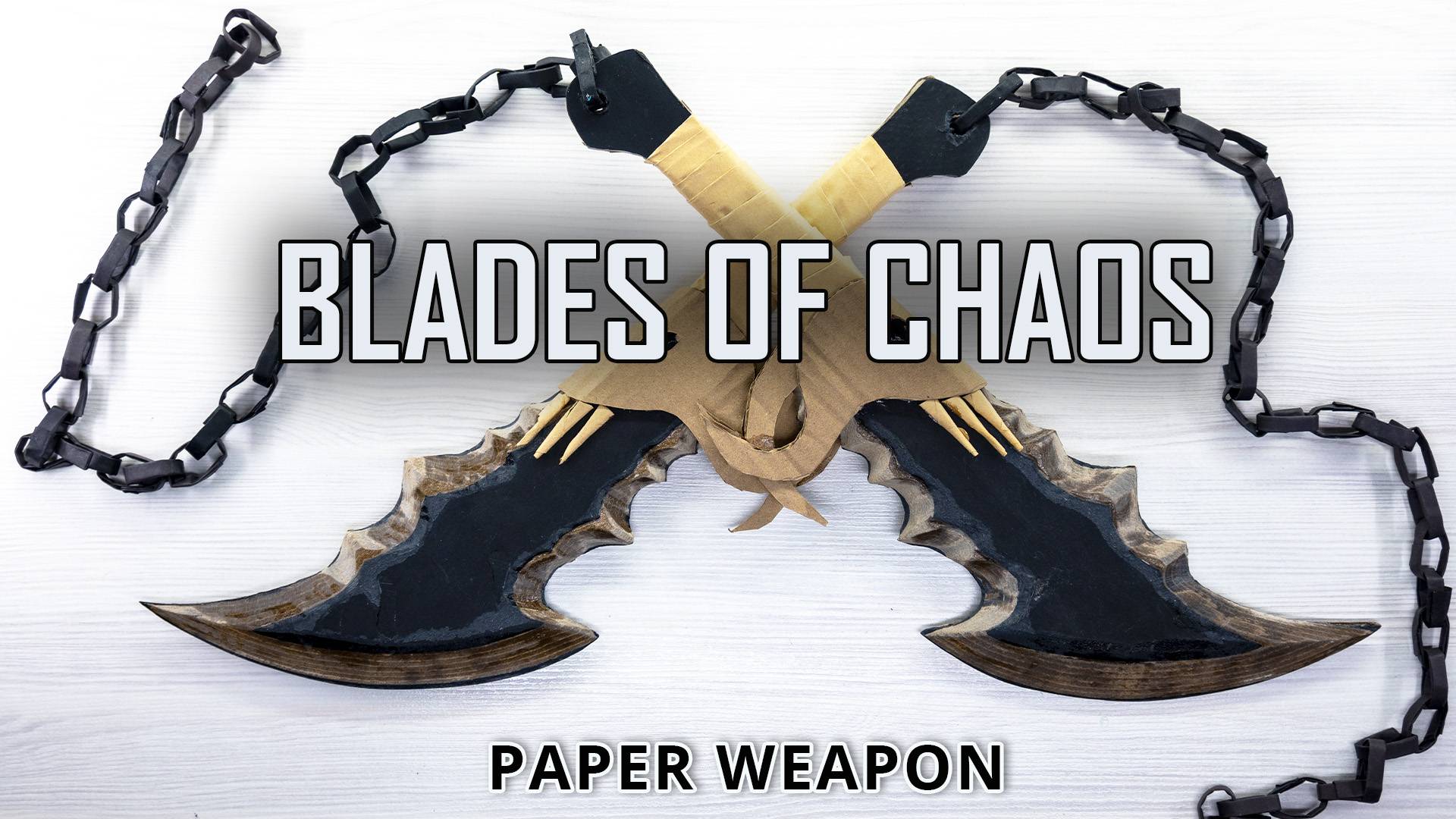 Создайте свои собственные Клинки Хаоса — Эпическое руководство по изготовлению из бумаги God Of War