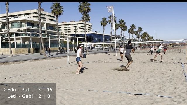 Jess Tour Feb 2023 - Groups 3rd match - Beach Tennis Valencia смотреть онлайн