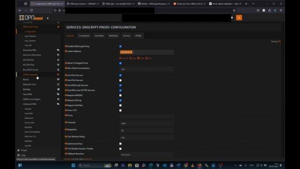 Настройка DNS over HTTPS в OPNsense