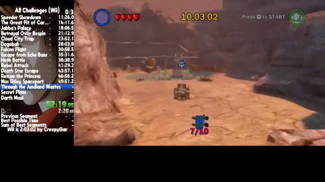 (WR) (Wii) Lego Star Wars: The Complete Saga All Challenges in 1:44:37 смотреть онлайн