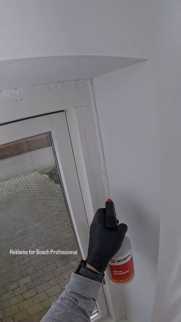 Затирка откосов окна