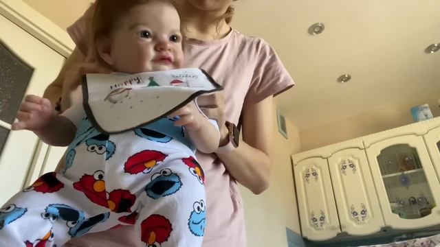 Утро с реборном Тобиахом Собираемся на улицу Morning With Reborn Baby Tobiah