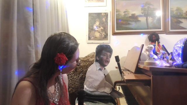 Elena Bortignon-Duetto virtuale con Mango-Love is just a melody-voce piano(figura Mango mia) смотреть онлайн